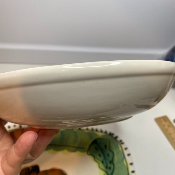 2 DEBRA CHERNIAWSKY CERAMIC PLATE Bowl MOOSE POTTERY 1996 TABLE ARTS - Picture 4 of 15